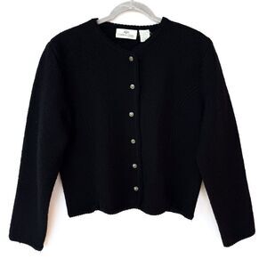 Vintage Carroll Reed 100% Wool Silver Button Jacket Size 12